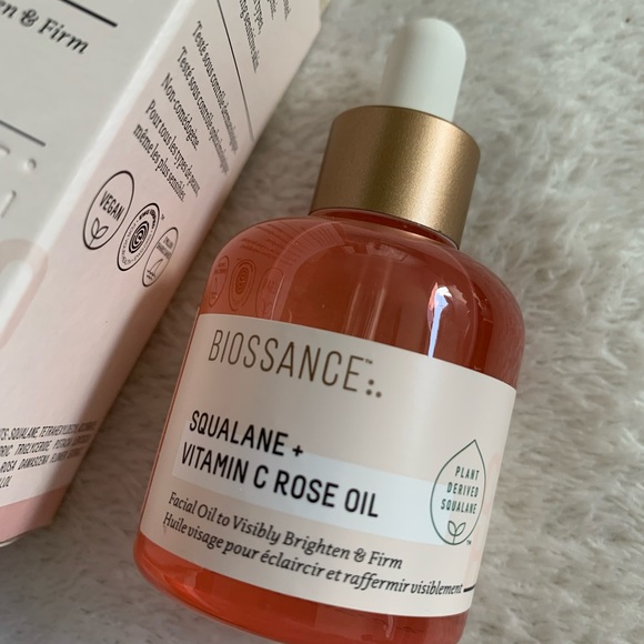 Biossance Squalane & Vitamin C Rose Face Oil BNIB